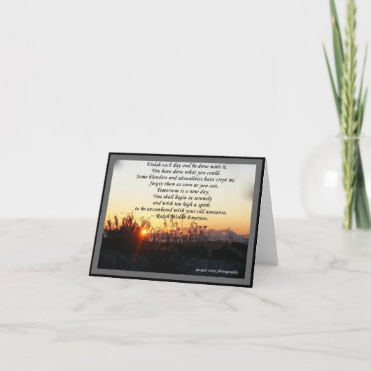 KAARTEN & NOTELETS - het Citaat van R W Emerson (Voorkant)