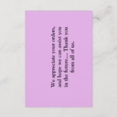 KAARTEN OM KLANTEN TE BEDANKEN (Voorkant)