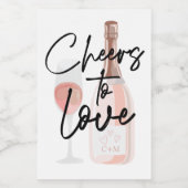 Kaarten om van aangepast Vrijgezellenfeest te houd Wijn Etiket (Enkel label)