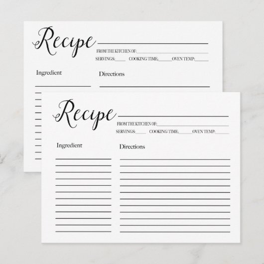 Kaarten ontvangen (Voorkant / Achterkant)