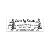 Kaarten op bakkerijen van bakkerijen rubberstempel (Afrduk)