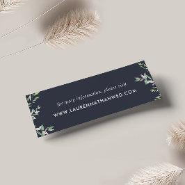 Kaarten op de website Winter Sage Wedding | Mini Visitekaartjes