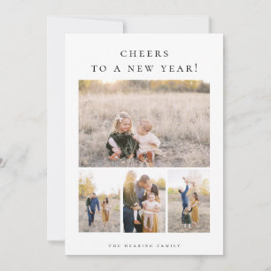 Kaarten op een nieuwjaarsfotobriefkaart