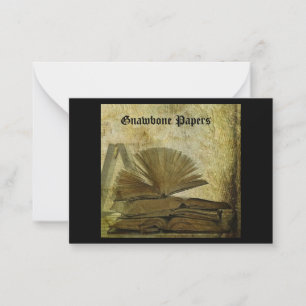 Kaarten op papier notitiekaartje