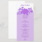 Kaarten Paarse ventilator Aangepast menu (Voorkant / Achterkant)