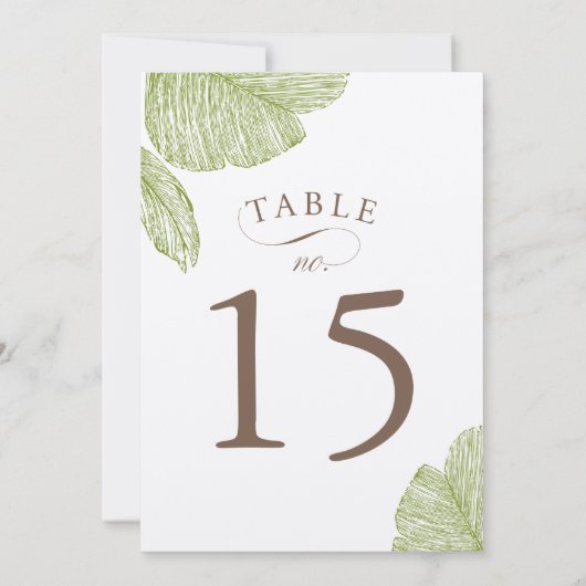 Kaarten  palmweduwingstabel (Achterkant)