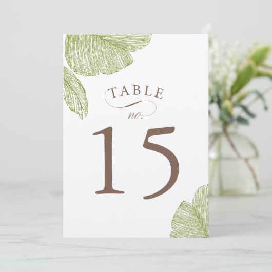 Kaarten palmweduwingstabel (Staand voorkant)