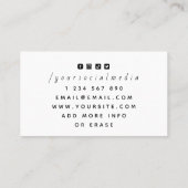 Kaarten plakken Kluizen van Clubs Chips Casino The Visitekaartje (Achterkant)