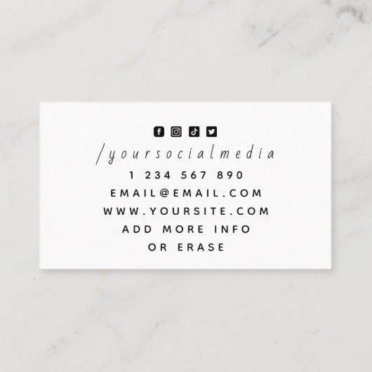 Kaarten plakken Kluizen van Clubs Chips Casino The Visitekaartje (Achterkant)