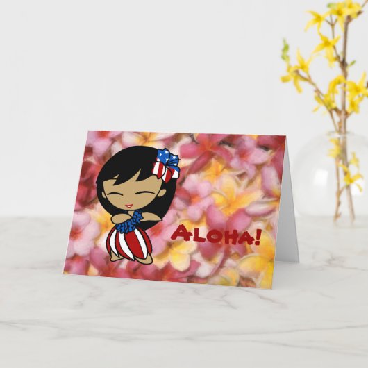 Kaarten Plumeria van de Honing van Aloha de (Gele Bloem)