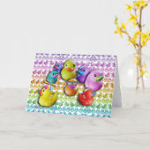 KAARTEN - Rubber Duckies Pop Art (Gele Bloem)