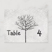 Kaarten Silver Damask Tree-nummer (Voorkant)