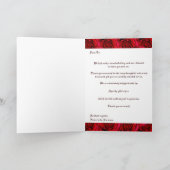 Kaarten sjabloon - aanpasbare rode rozen (Binnen)