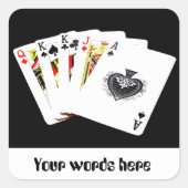 Kaarten spelen aanpasbare sticker (Voorkant)