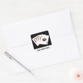 Kaarten spelen aanpasbare sticker (Envelop)