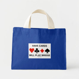 Kaarten spelen Bridge (vier kaartcircuits) Grote Tote Bag