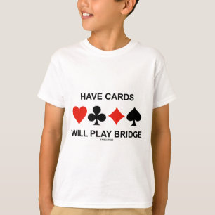 Kaarten spelen Bridge (vier kaartcircuits) T-shirt