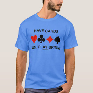 Kaarten spelen Bridge (vier kaartcircuits) T-shirt