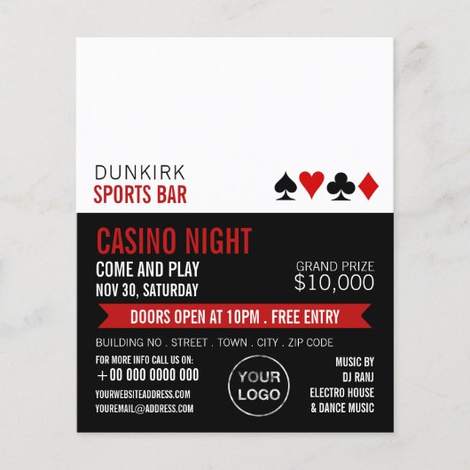 Kaarten spelen, casino Night, gamesector (Voorkant)