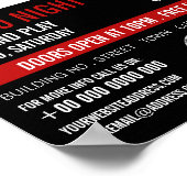 Kaarten spelen, casino Night, gamesector Poster (Hoek)