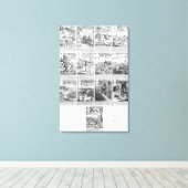 Kaarten spelen die bubbels verzachten canvas afdruk (Insitu (Houten vloer))