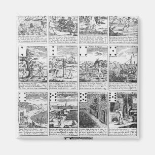 Kaarten spelen die bubbels verzachten magneet