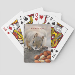 Kaarten spelen met Mr Bickles The Squirrel