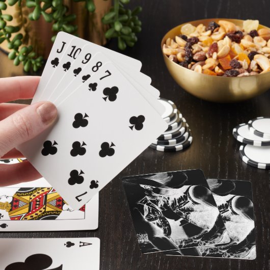 Kaarten spelen met originele art cowboy (Insitu)