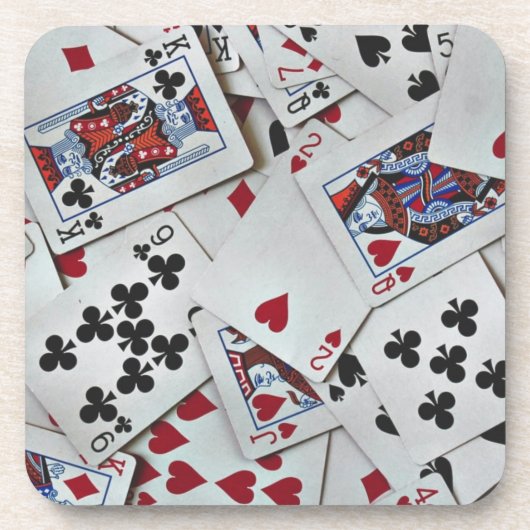 Kaarten spelen Poker Games Queen King Bier Onderzetter (Voorkant)