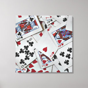 Kaarten spelen Poker Games Queen King Canvas Afdruk