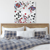 Kaarten spelen Poker Games Queen King Canvas Afdruk (Insitu (Slaapkamer))