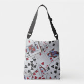 Kaarten spelen Poker Games Queen King Crossbody Tas (Voorkant)