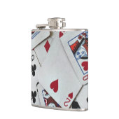 Kaarten spelen Poker Games Queen King Heupfles (Links)