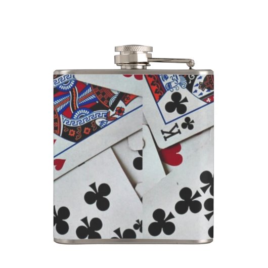 Kaarten spelen Poker Games Queen King Heupfles (Achterkant)