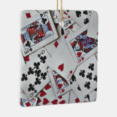 Kaarten spelen Poker Games Queen King Keramisch Ornament (Rechts)