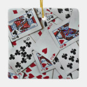 Kaarten spelen Poker Games Queen King Keramisch Ornament (Voorkant)