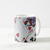 Kaarten spelen Poker Games Queen King Koffiemok (Voorkant rechts)