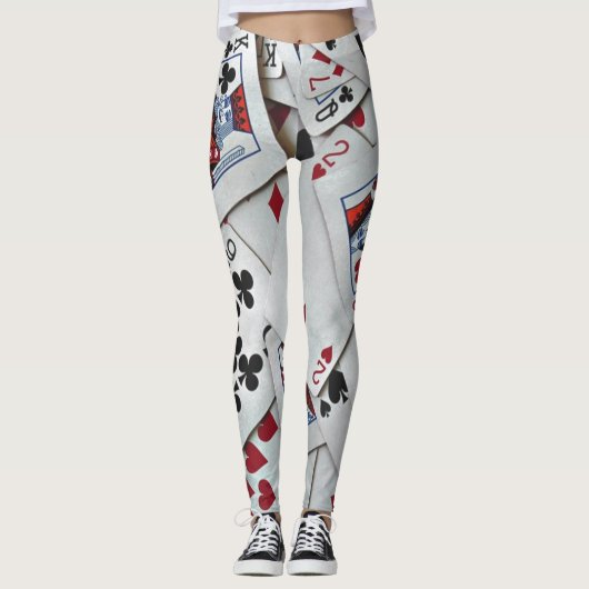 Kaarten spelen Poker Games Queen King Leggings (Voorkant)