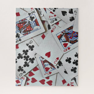 Kaarten spelen Poker Games Queen King Legpuzzel