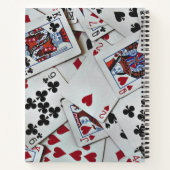Kaarten spelen Poker Games Queen King Notitieboek (Achterkant)