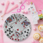 Kaarten spelen Poker Games Queen King Papieren Bordje (Feest)