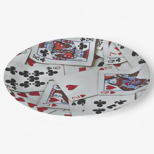 Kaarten spelen Poker Games Queen King Papieren Bordje (Gekanteld)