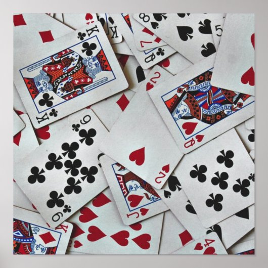 Kaarten spelen Poker Games Queen King Poster (Voorkant)