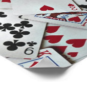 Kaarten spelen Poker Games Queen King Poster (Hoek)