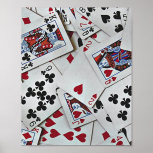 Kaarten spelen Poker Games Queen King Poster