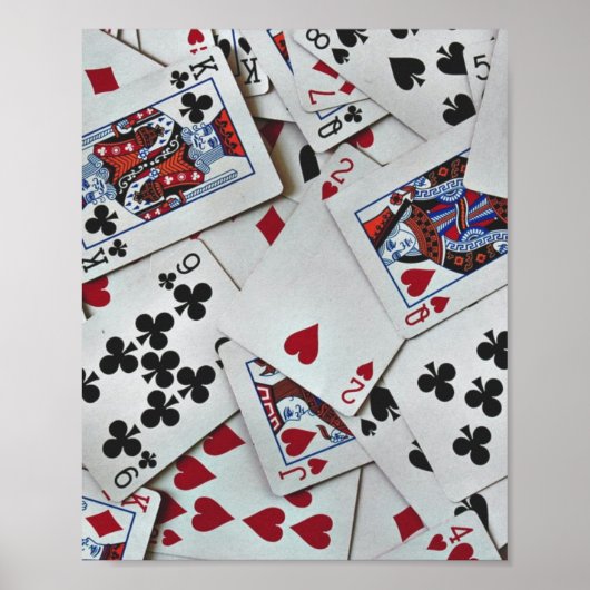 Kaarten spelen Poker Games Queen King Poster (Voorkant)