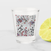 Kaarten spelen Poker Games Queen King Shot Glas (Voorkant)