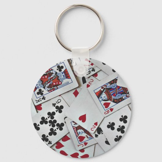 Kaarten spelen Poker Games Queen King Sleutelhanger (Voorkant)
