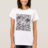 Kaarten spelen Poker Games Queen King T-shirt (Voorkant)