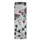 Kaarten spelen Poker Games Queen King Thermosbeker (Achterkant)